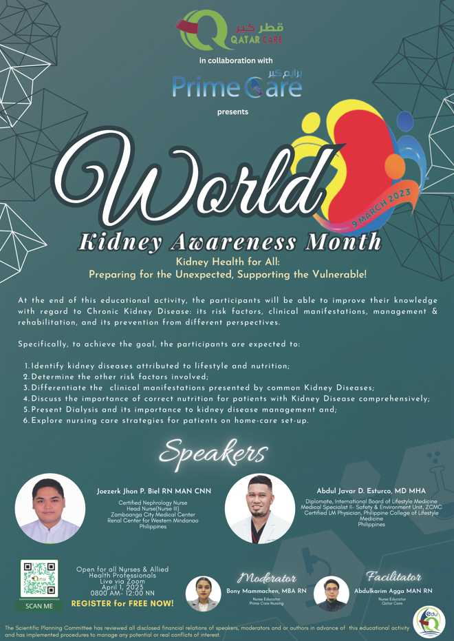 Kidney Health for All: Preparing for the Unexpected, Supporting the Vulnerable!